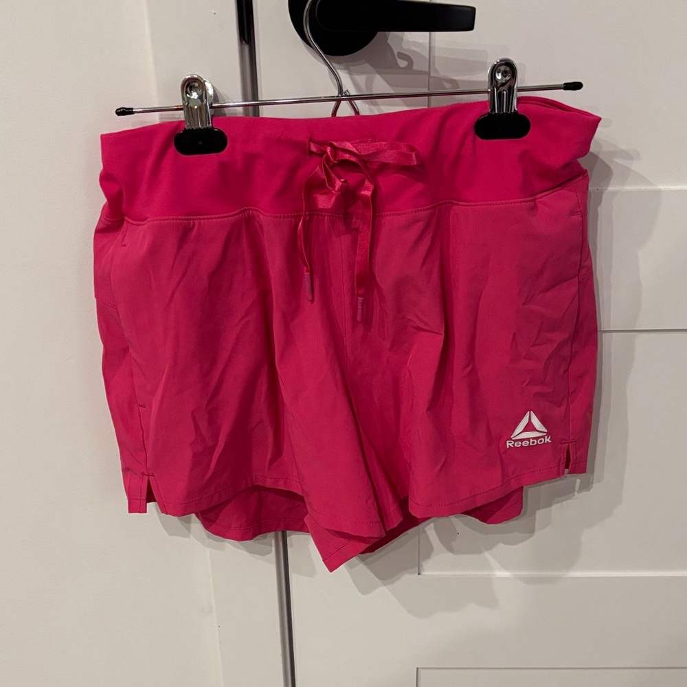 Reebok Women's Vibrant Pink Athletic Shorts
